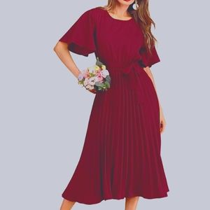 Size L burgundy dress